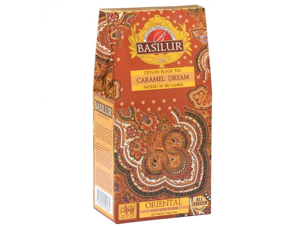 Basilur BASILUR Caramel Dream - Čierny sypaný cejlónsky čaj s prírodnou karamelovou arómou, 100 g, 1